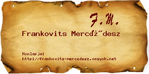 Frankovits Mercédesz névjegykártya